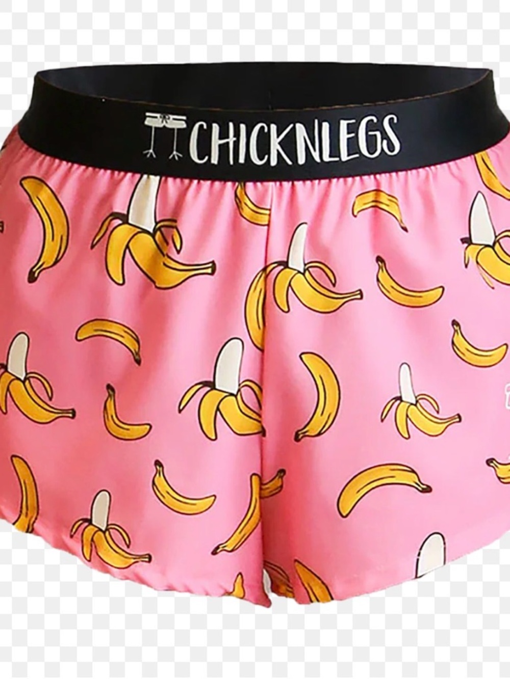 Women’s ChickenLegs Pink Banana Split Running Shorts - Picture 8 of 8